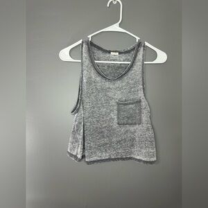 Garage Gray Sleeveless Women's CropTop